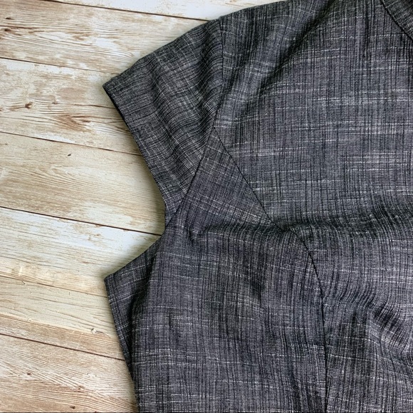 Merona Collection Gray Chambray Ruffle Front Dress Size 16 - Picture 10 of 11